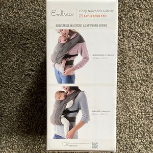 Ergobaby Embrace Cozy Newborn Carrier - Soft & Snug Knit